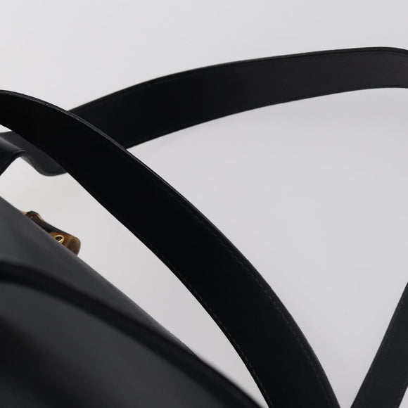 GUCCI Bamboo Backpack Leather Navy Gold 003 2058 0016 Auth kk564