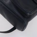 GUCCI Bamboo Backpack Leather Navy Gold 003 2058 0016 Auth kk564-15