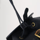 GUCCI Bamboo Backpack Leather Navy Gold 003 2058 0016 Auth kk564-20