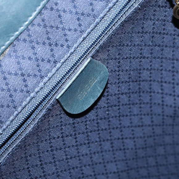 GUCCI Bamboo Backpack Leather Navy Gold 003 2058 0016 Auth kk564