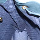 GUCCI Bamboo Backpack Leather Navy Gold 003 2058 0016 Auth kk564-22