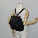GUCCI Bamboo Backpack Leather Navy Gold 003 2058 0016 Auth kk564-26