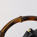 GUCCI Bamboo Backpack Leather Navy Gold 003 2058 0016 Auth kk564-8