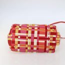 PRADA Hand Bag Nylon 2way Multicolor Gold Auth kk565-5