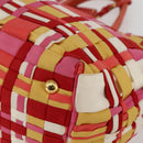 PRADA Hand Bag Nylon 2way Multicolor Gold Auth kk565-10