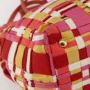 PRADA Hand Bag Nylon 2way Multicolor Gold Auth kk565-15