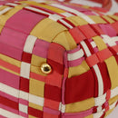 PRADA Hand Bag Nylon 2way Multicolor Gold Auth kk565-16