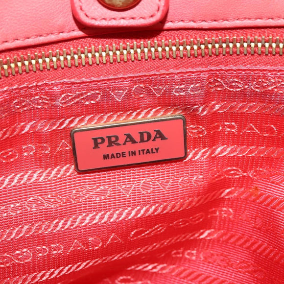 PRADA Hand Bag Nylon 2way Multicolor Gold Auth kk565A