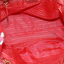 PRADA Hand Bag Nylon 2way Multicolor Gold Auth kk565-11