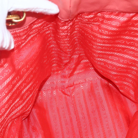 PRADA Hand Bag Nylon 2way Multicolor Gold Auth kk565