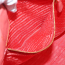 PRADA Hand Bag Nylon 2way Multicolor Gold Auth kk565-24