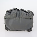 PRADA Backpack Nylon Gray Silver Auth kk572-5