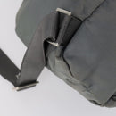 PRADA Backpack Nylon Gray Silver Auth kk572-18