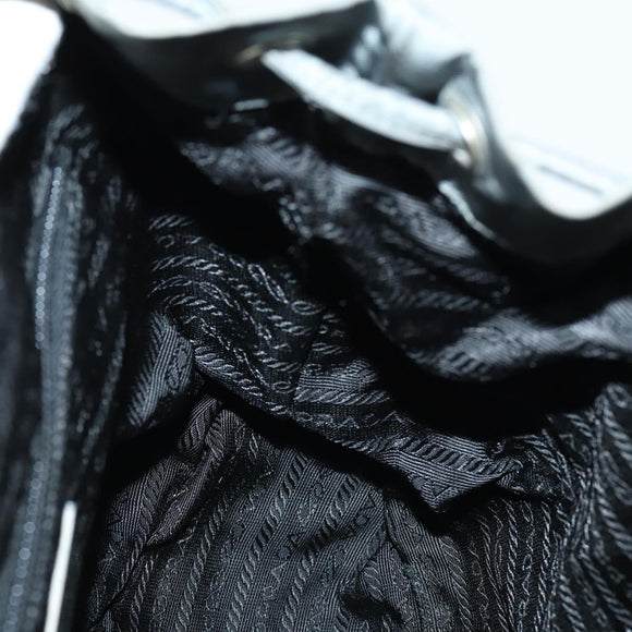 PRADA Backpack Nylon Gray Silver Auth kk572