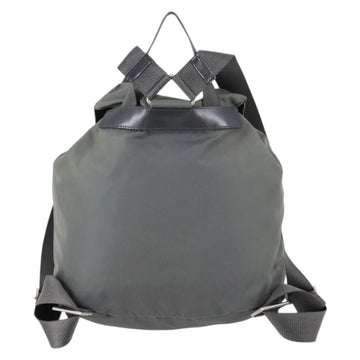 PRADA Backpack Nylon Gray Silver Auth kk572 - 0
