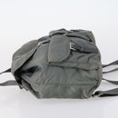 PRADA Backpack Nylon Gray Silver Auth kk572-4