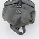 PRADA Backpack Nylon Gray Silver Auth kk572-6