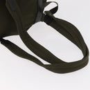 PRADA Backpack Nylon Green Silver Auth kk575-9