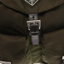 PRADA Backpack Nylon Green Silver Auth kk575-10