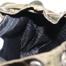 PRADA Backpack Nylon Green Silver Auth kk575-24