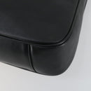 GUCCI Bamboo Shoulder Bag Leather 2way Black Gold 001 1577 2123 Auth kk577-18