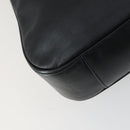 GUCCI Bamboo Shoulder Bag Leather 2way Black Gold 001 1577 2123 Auth kk577-19