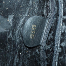 GUCCI Bamboo Shoulder Bag Leather 2way Black Gold 001 1577 2123 Auth kk577-22