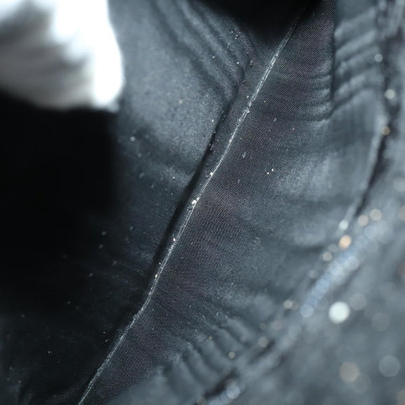 GUCCI Bamboo Shoulder Bag Leather 2way Black Gold 001 1577 2123 Auth kk577