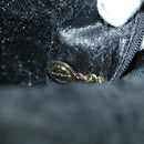 GUCCI Bamboo Shoulder Bag Leather 2way Black Gold 001 1577 2123 Auth kk577-10