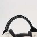 MCM Vicetos Logogram Backpack PVC Leather White Silver Auth kk581-8