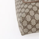 GUCCI GG Supreme Web Sherry Line Tote Bag PVC Beige 41 004 4465 Auth kk582-11