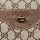 GUCCI GG Supreme Web Sherry Line Tote Bag PVC Beige 41 004 4465 Auth kk582-14