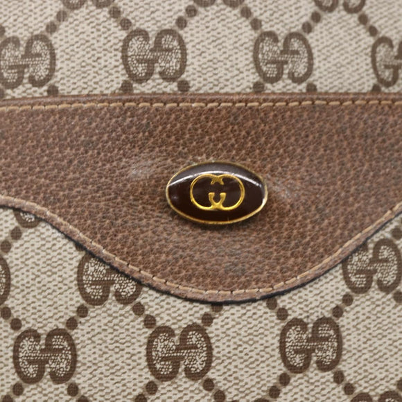 GUCCI GG Supreme Web Sherry Line Tote Bag PVC Beige 41 004 4465 Auth kk582