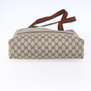 GUCCI GG Supreme Web Sherry Line Tote Bag PVC Beige 41 004 4465 Auth kk582-9
