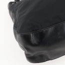 PRADA Chain Shoulder Bag Nylon Black Silver Auth kk583-11