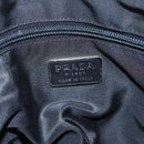 PRADA Chain Shoulder Bag Nylon Black Silver Auth kk583-14