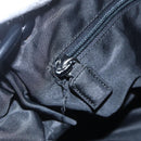 PRADA Chain Shoulder Bag Nylon Black Silver Auth kk583-15