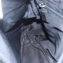 PRADA Chain Shoulder Bag Nylon Black Silver Auth kk583-18