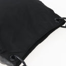 PRADA Chain Shoulder Bag Nylon Black Silver Auth kk583-6