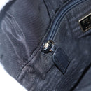 PRADA Chain Tote Bag Leather Black Gold Auth kk585-19