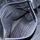 PRADA Chain Tote Bag Leather Black Gold Auth kk585-23