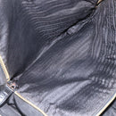 PRADA Chain Tote Bag Leather Black Gold Auth kk585-24