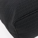 FENDI Zucchino Canvas Tote Bag Black Silver Auth kk586-13