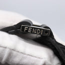 FENDI Zucchino Canvas Tote Bag Black Silver Auth kk586-14