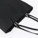 FENDI Zucchino Canvas Tote Bag Black Silver Auth kk586-6