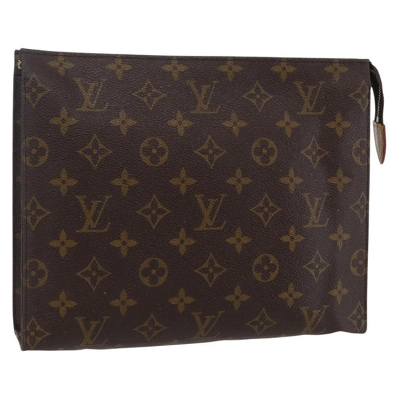 LOUIS VUITTON Monogram Poche Toilette 26 Pouch M47542 LV Auth kk587