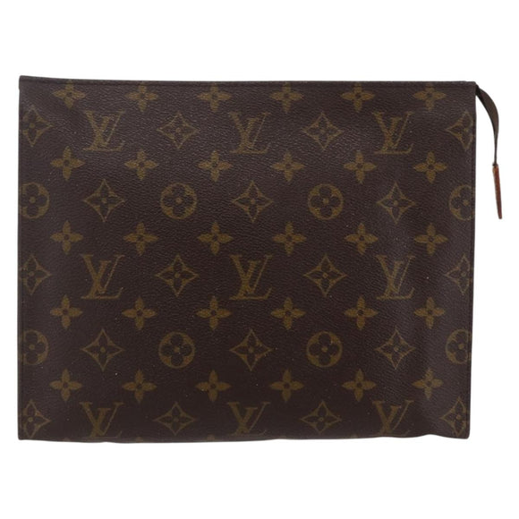 LOUIS VUITTON Monogram Poche Toilette 26 Pouch M47542 LV Auth kk587