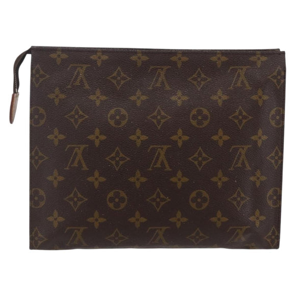 LOUIS VUITTON Monogram Poche Toilette 26 Pouch M47542 LV Auth kk587
