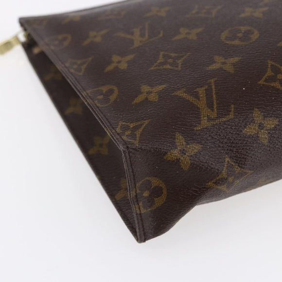 LOUIS VUITTON Monogram Poche Toilette 26 Pouch M47542 LV Auth kk587