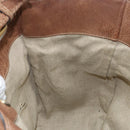 GUCCI Charlotte Hand Bag Leather Brown Gold 218782 Auth kk588-19